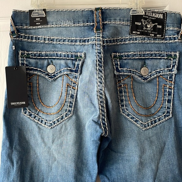 NWT True Religion Ricky Relaxed Straight - Picture 7 of 12